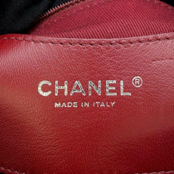 シャネル チェーンショルダーバッグ マドモアゼル ボーリングバッグ パテント A49854 CHANEL 黒