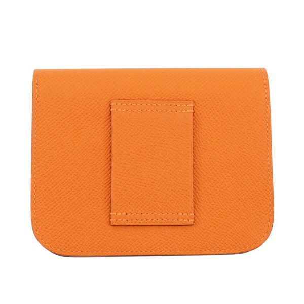 エルメス 財布 コンスタンス スリム オレンジ/ゴールド金具 エプソン U刻印 HERMES 財布