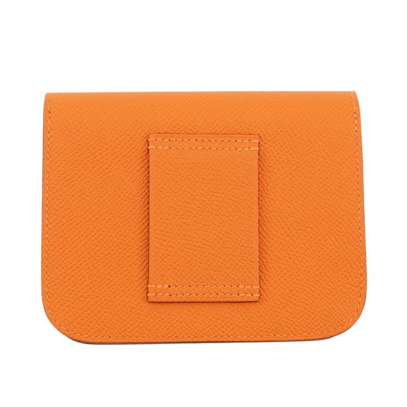 エルメス 財布 コンスタンス スリム オレンジ/ゴールド金具 エプソン U刻印 HERMES 財布