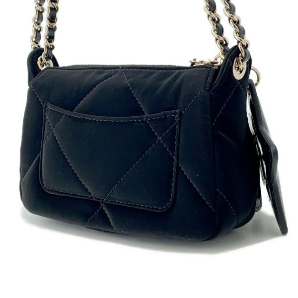 シャネル チェーンショルダーバッグ マトラッセ ココマーク ココネージュ チェーンクラッチ CHANEL 2way 黒