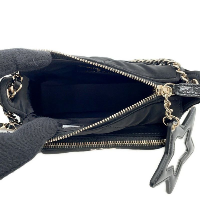 シャネル チェーンショルダーバッグ マトラッセ ココマーク ココネージュ チェーンクラッチ CHANEL 2way 黒