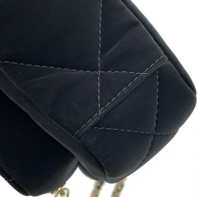 シャネル チェーンショルダーバッグ マトラッセ ココマーク ココネージュ チェーンクラッチ CHANEL 2way 黒