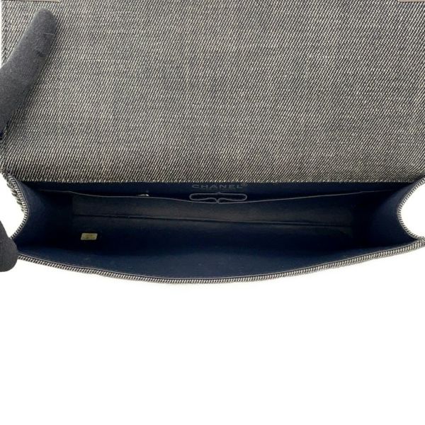 シャネル チェーンショルダーバッグ ココマーク チョコバー デニム CHANEL