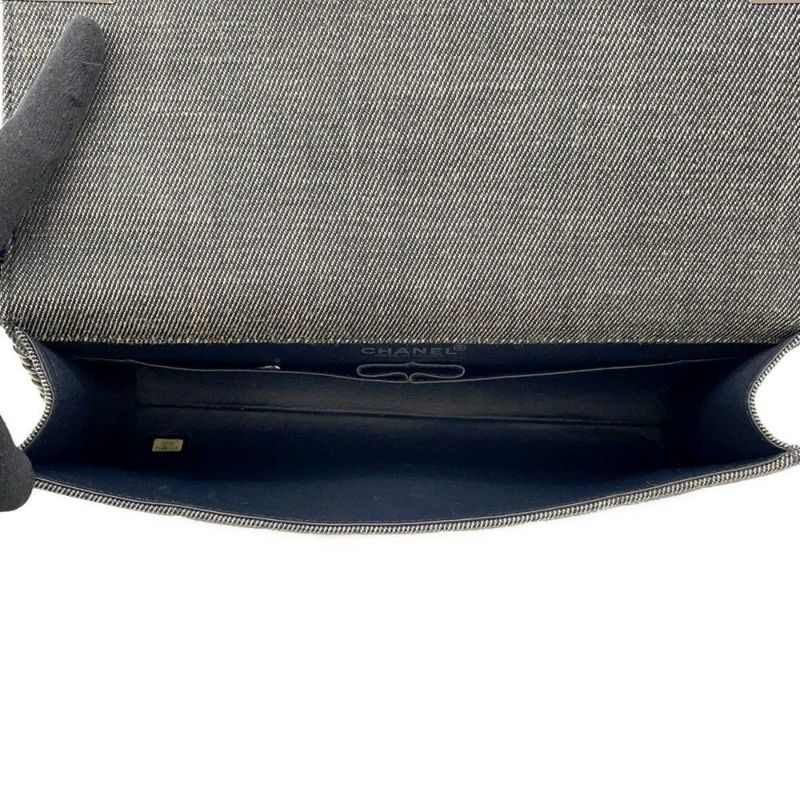 シャネル チェーンショルダーバッグ ココマーク チョコバー デニム CHANEL