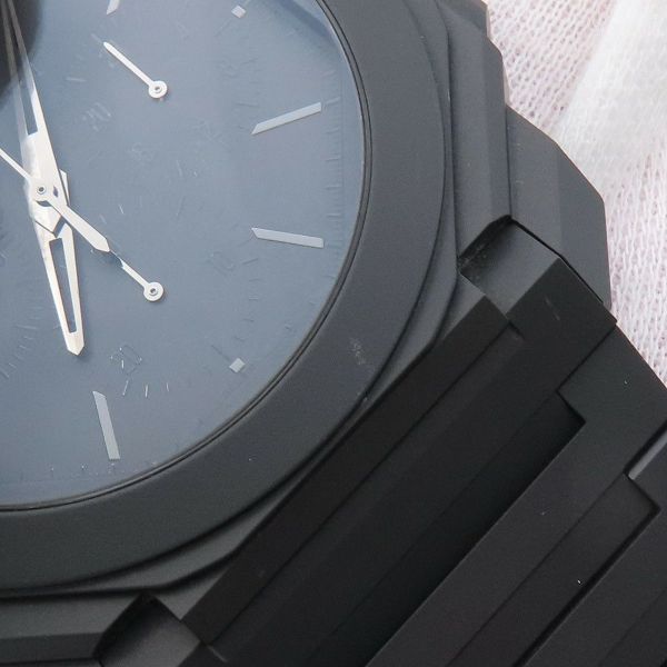ブルガリ オクト フィニッシモ クロノグラフ GMT 103278/BGO43CXTCHGMT BVLGARI 腕時計 黒文字盤