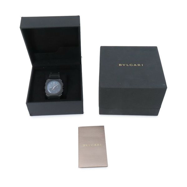 ブルガリ オクト フィニッシモ クロノグラフ GMT 103278/BGO43CXTCHGMT BVLGARI 腕時計 黒文字盤