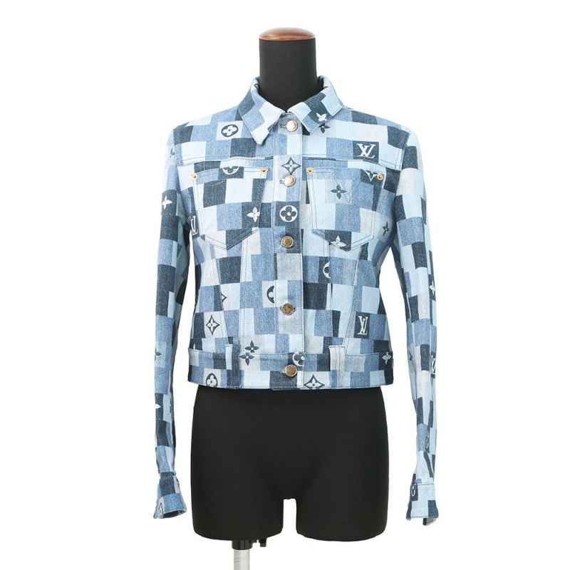 ルイヴィトン デニムジャケット モノグラム・デニム コットン レディースサイズ34 LOUIS VUITTON