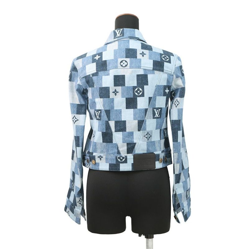 ルイヴィトン デニムジャケット モノグラム・デニム コットン レディースサイズ34 LOUIS VUITTON