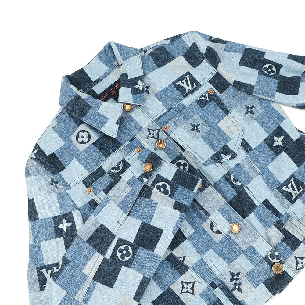 ルイヴィトン デニムジャケット モノグラム・デニム コットン レディースサイズ34 LOUIS VUITTON