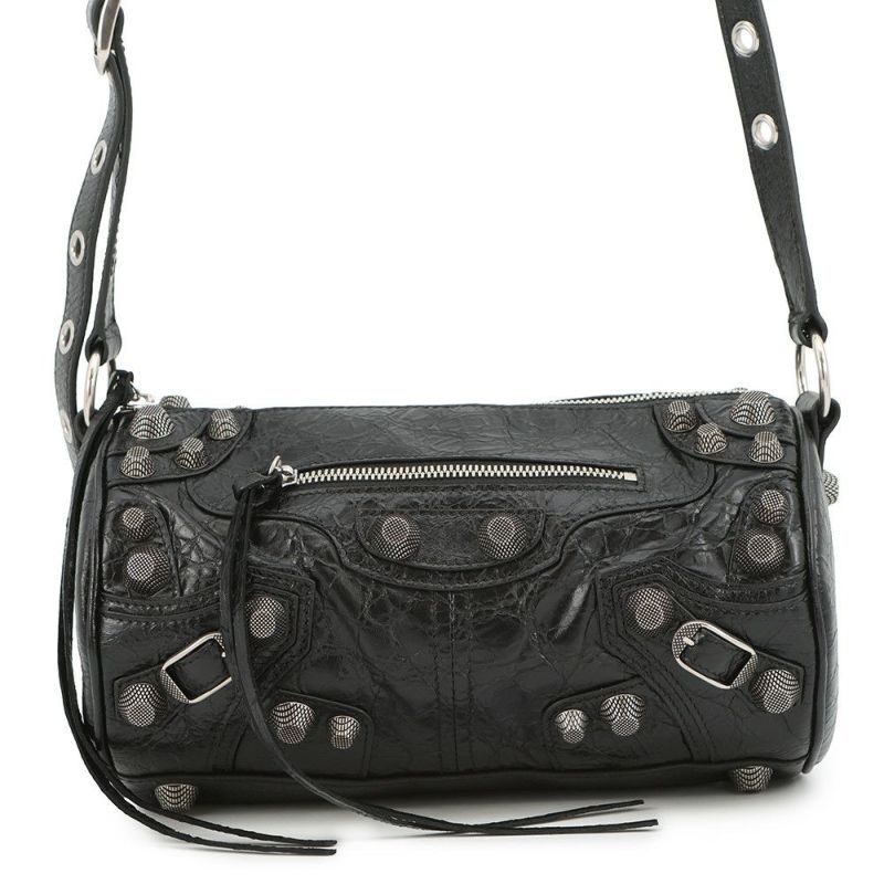 バレンシアガ ショルダーバッグ ル カゴール シリンダー レザー 771716 BALENCIAGA バッグ 黒