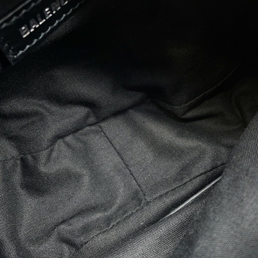 バレンシアガ ショルダーバッグ ル・カゴール XS デニム 671309 BALENCIAGA 黒 ミラー付き