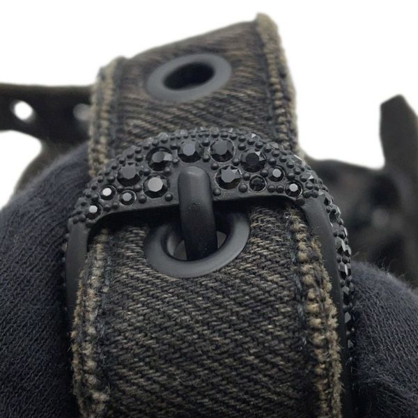 バレンシアガ ショルダーバッグ ル・カゴール XS デニム 671309 BALENCIAGA 黒 ミラー付き