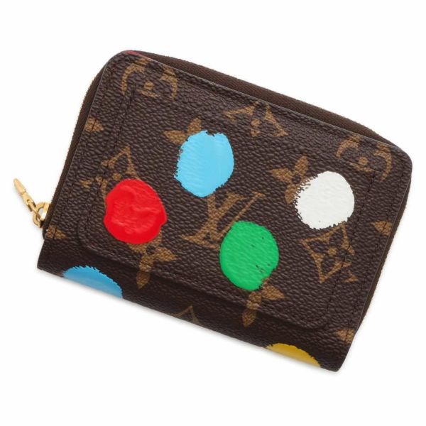 ルイヴィトン 二つ折り財布 モノグラム LV × YK ポルトフォイユ・ルー M81981 LOUIS VUITTON 草間彌生 コラボ