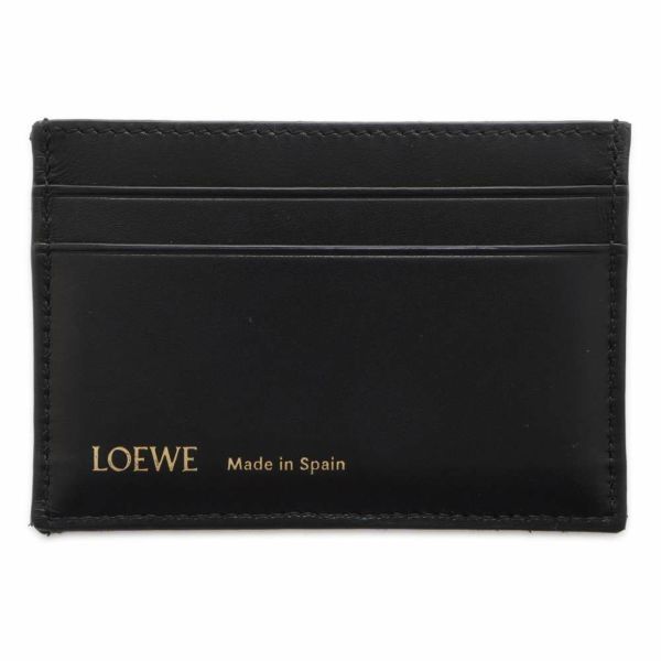 ロエベ カードケース アナグラム レザー キャンバス C604322X02 LOEWE 定期入れ 黒