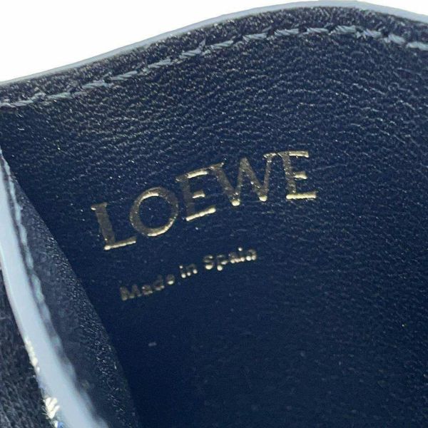 ロエベ カードケース アナグラム レザー キャンバス C604322X02 LOEWE 定期入れ 黒