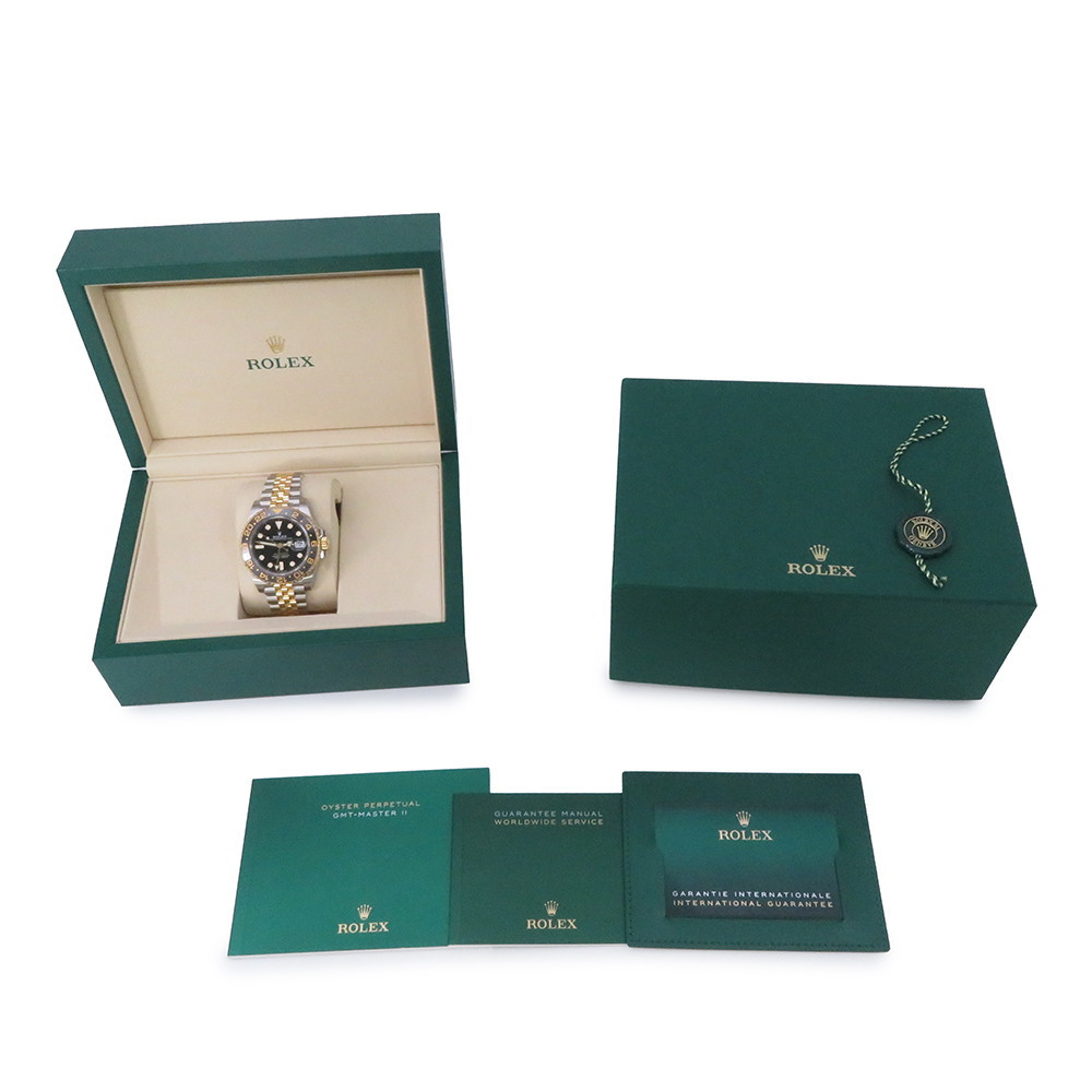 ロレックス GMTマスター2 126713GRNR ランダムシリアル ルーレット 腕時計 ウォッチ 黒文字盤