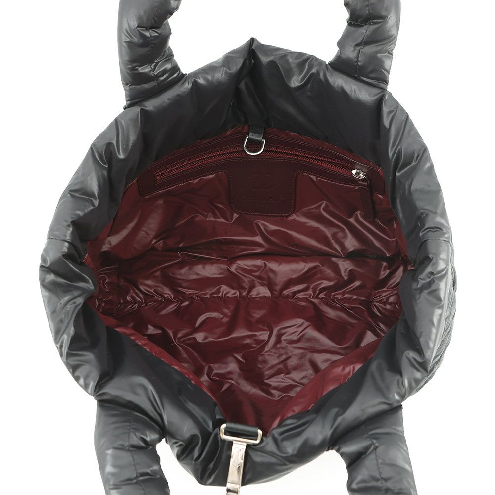 シャネル トートバッグ マトラッセ ココマーク コココクーン スモール ナイロン A48610 CHANEL 黒