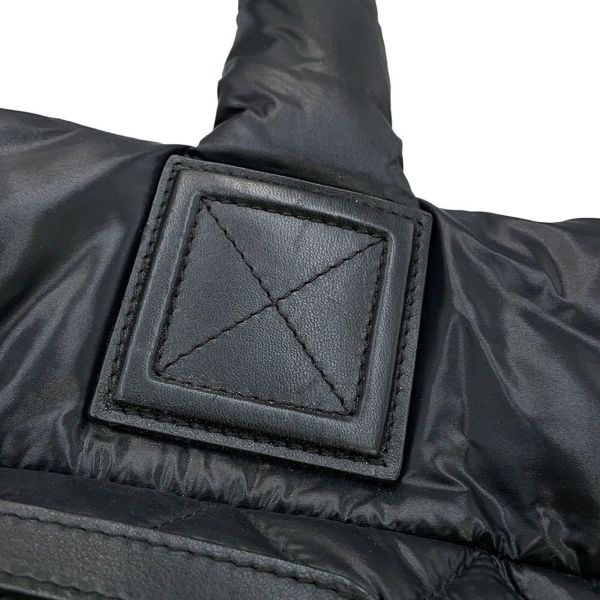 シャネル トートバッグ マトラッセ ココマーク コココクーン スモール ナイロン A48610 CHANEL 黒