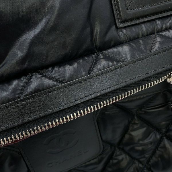 シャネル トートバッグ マトラッセ ココマーク コココクーン スモール ナイロン A48610 CHANEL 黒