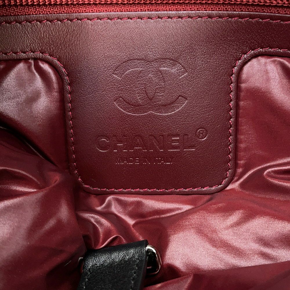 シャネル トートバッグ マトラッセ ココマーク コココクーン スモール ナイロン A48610 CHANEL 黒