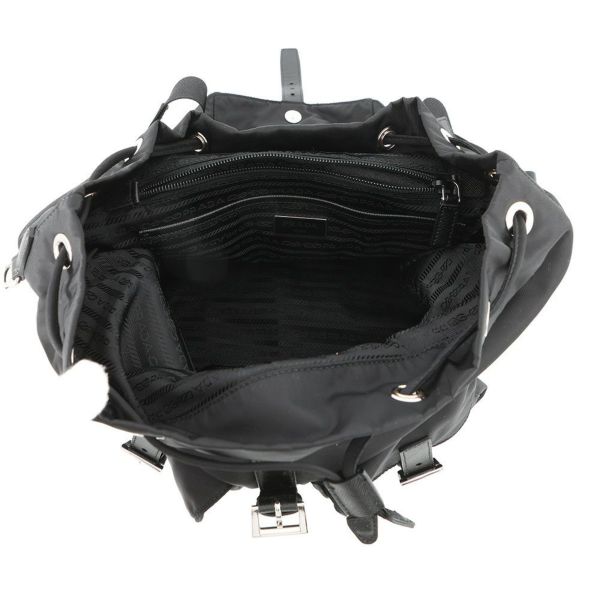 プラダ リュック ポーチ付 ミディアム Re-Nylon バックパック ナイロン 1BZ811 PRADA バッグ リュックサック 黒