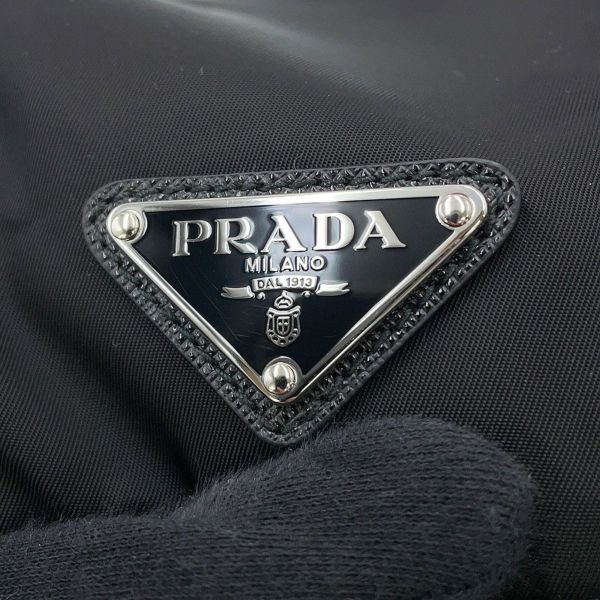 プラダ リュック ポーチ付 ミディアム Re-Nylon バックパック ナイロン 1BZ811 PRADA バッグ リュックサック 黒