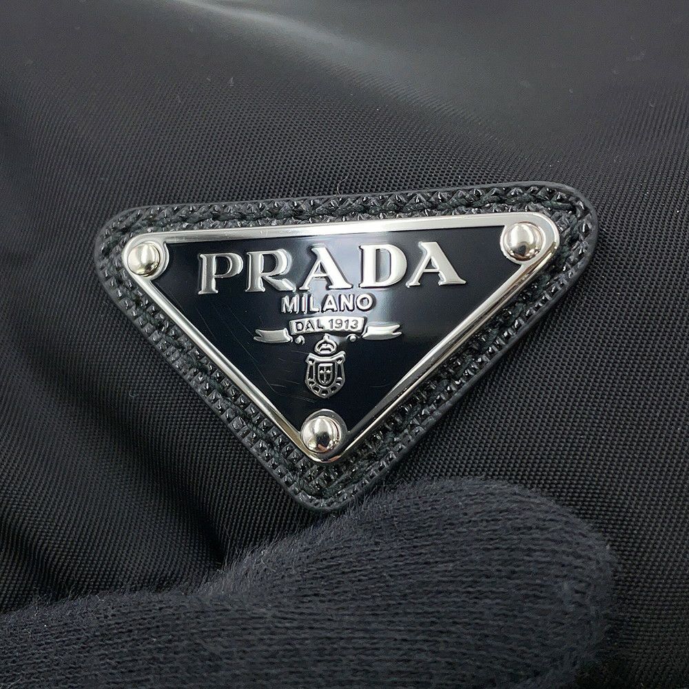 プラダ リュック ポーチ付 ミディアム Re-Nylon バックパック ナイロン 1BZ811 PRADA バッグ リュックサック 黒