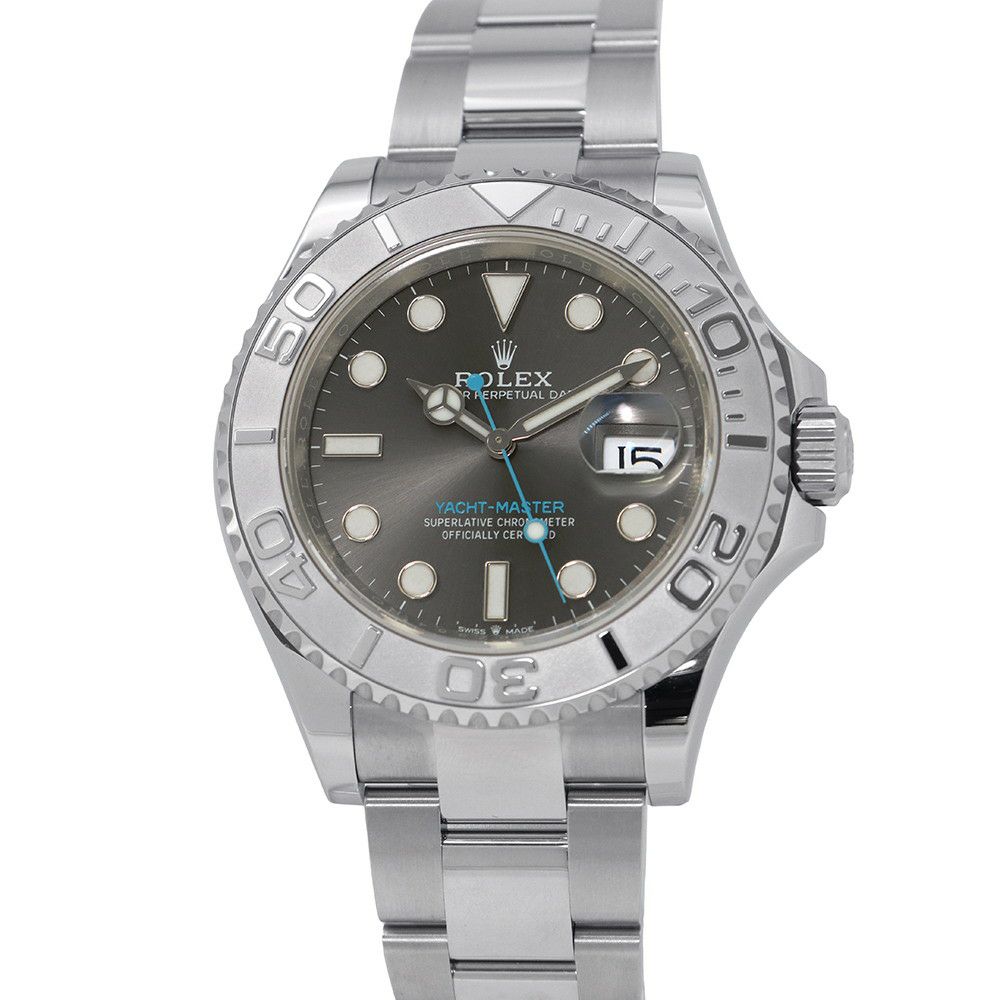 ロレックス ヨットマスター ロレジウム SS/プラチナ ランダムシリアル ルーレット 126622 ROLEX 腕時計 スレート文字盤