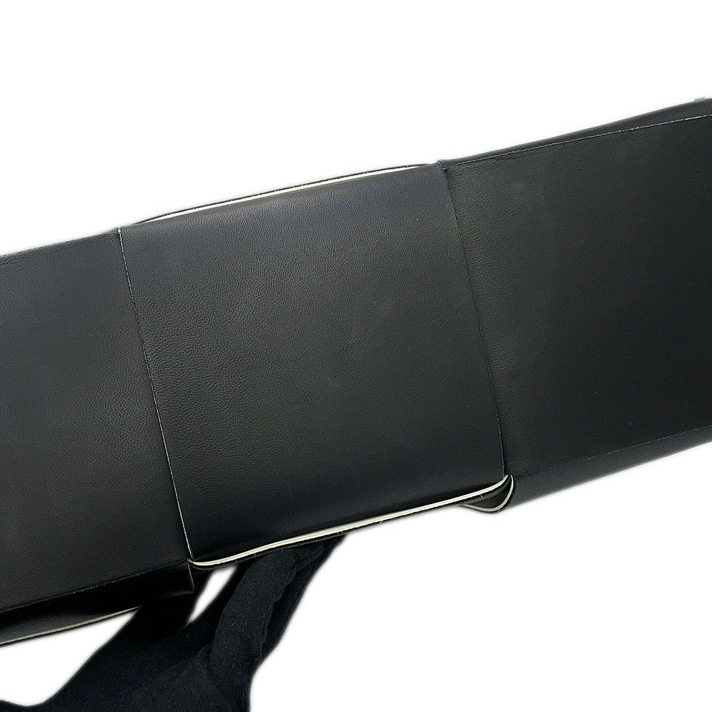 ボッテガヴェネタ トートバッグ マキシイントレチャート アルコ ミディアム 609175 BOTTEGA VENETA 黒 白