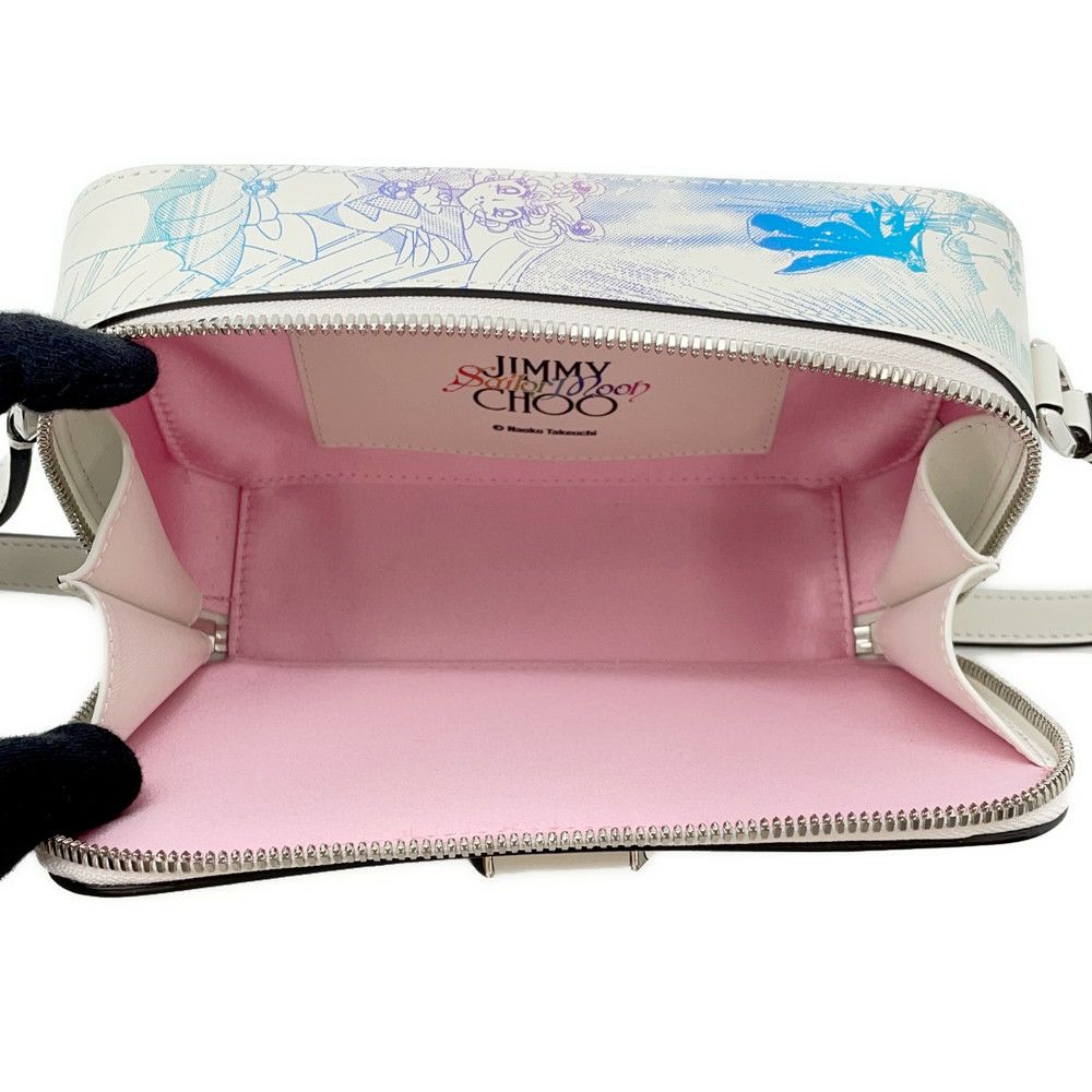 ジミーチュウ ショルダーバッグ 美少女戦士セーラームーン コラボ アヴェニュー フォンホルダー JIMMY CHOO 白