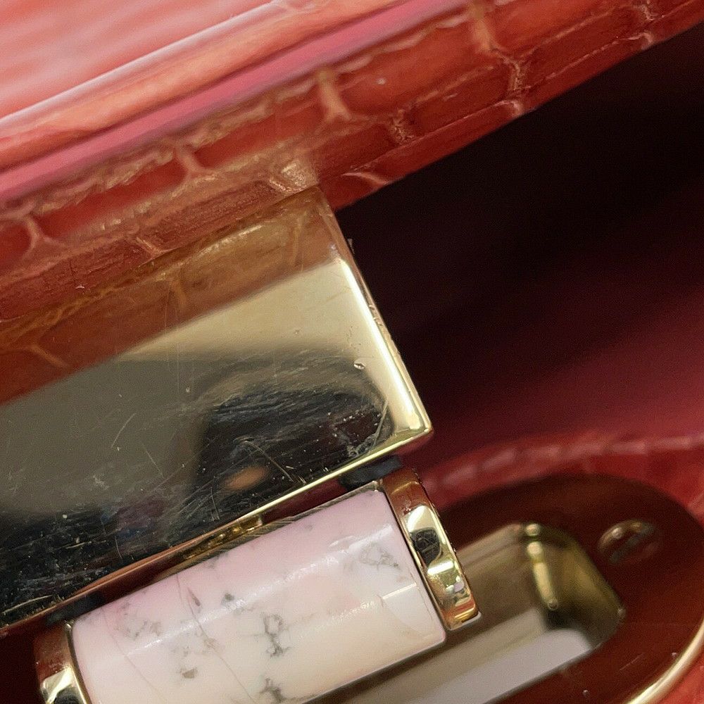 ブルガリ ハンドバッグ イザベラ・ロッセリーニ アリゲーター BVLGARI 2way