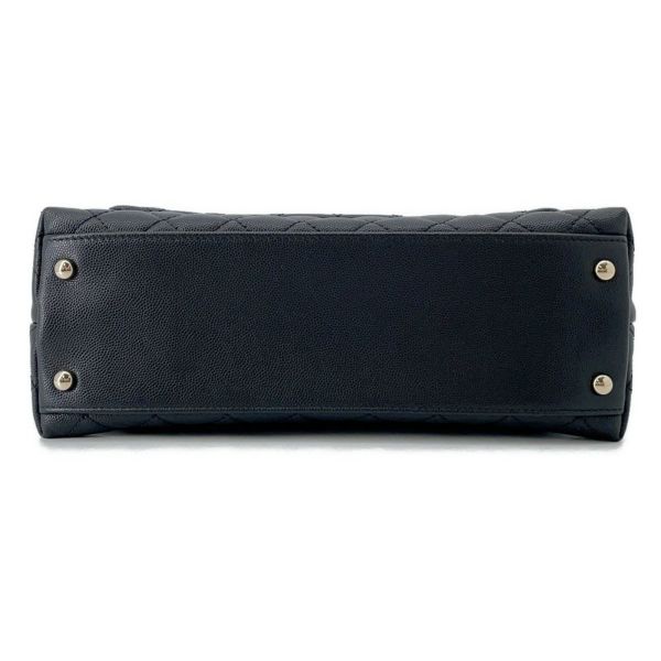 シャネル ハンドバッグ マトラッセ ココマーク ココハンドル キャビアスキン A92991 2way 黒