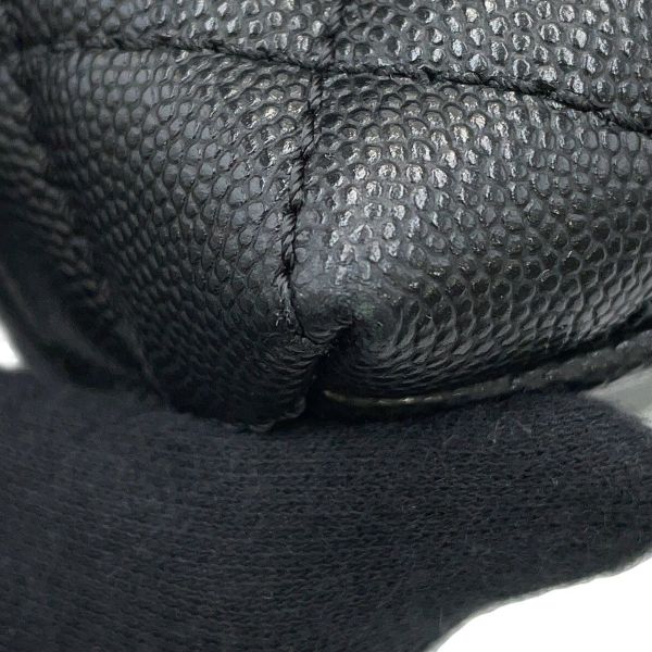 シャネル ハンドバッグ マトラッセ ココマーク ココハンドル キャビアスキン A92991 2way 黒