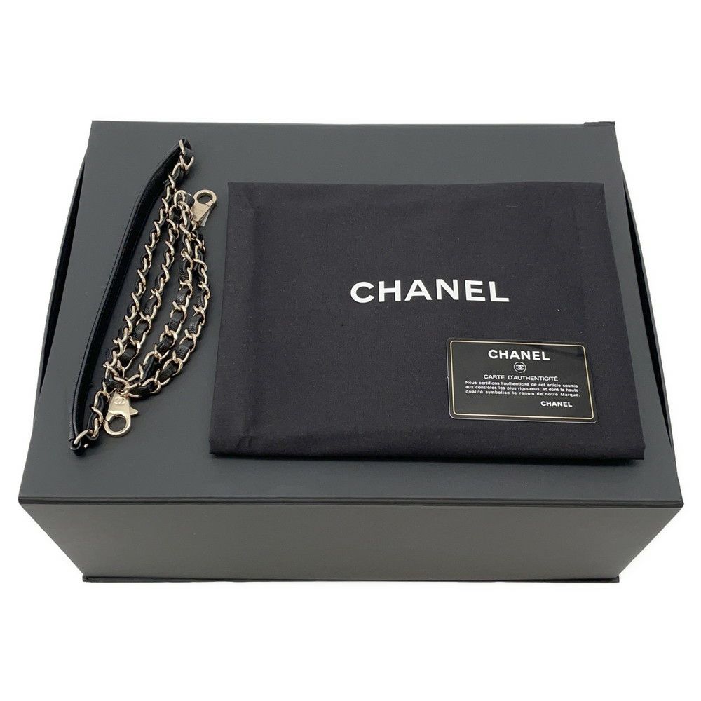 シャネル ハンドバッグ マトラッセ ココマーク ココハンドル キャビアスキン A92991 2way 黒