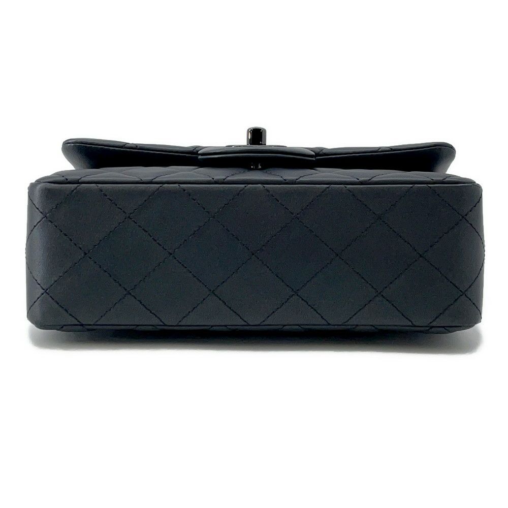 シャネル チェーンショルダーバッグ ココマーク ミニ フラップ ラムスキン A69900 CHANEL 黒