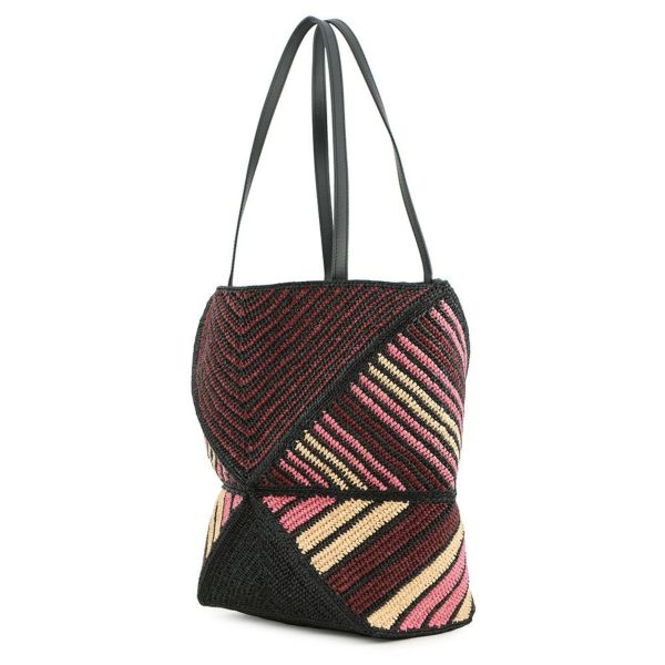 ロエベ トートバッグ パウラズイビザ パズルフォルド ミディアム A779G50X37 LOEWE 黒