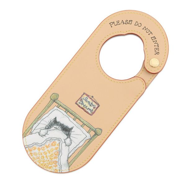 ルイヴィトン バッグチャーム モノグラム スリーピング キャット ドアサイン M02947 LOUIS VUITTON