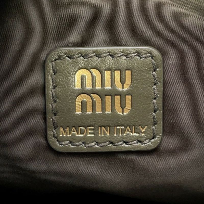 ミュウミュウ ポーチ ギャバジン キャンバス 5NE841 MIUMIU バッグ