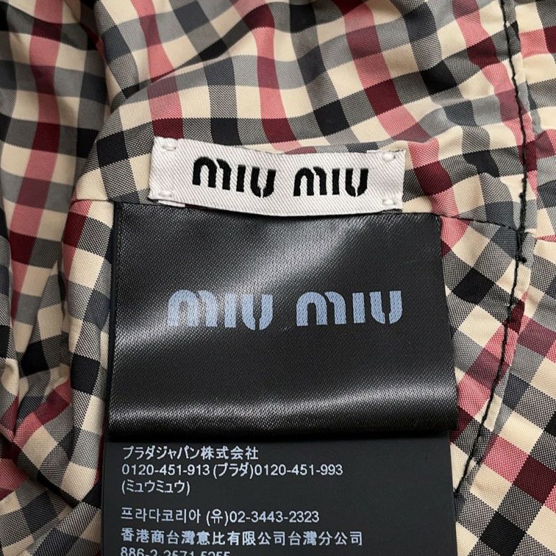 ミュウミュウ ハット ヴィッチー バケットハット ロゴ  ポーチ付き MIUMIU 帽子