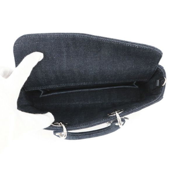 ディオール ハンドバッグ アイレットディテール レディ D-JOY ミディアム デニム Christian Dior 3way