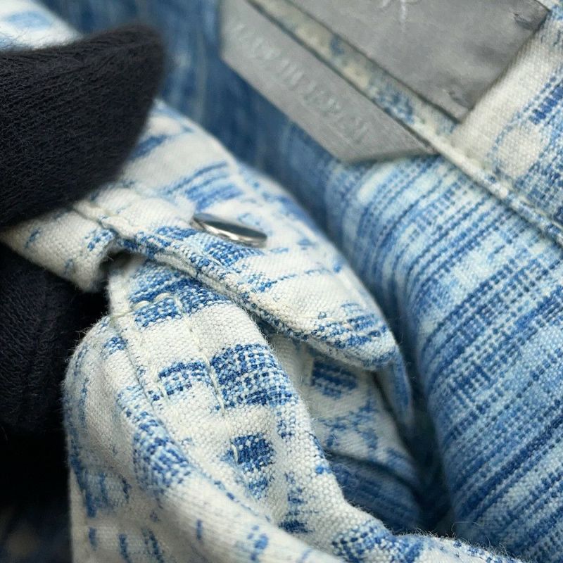 クリスチャン・ディオール 長袖シャツ オブリーク カスリ オーバーシャツ コットン メンズサイズ38 Christian Dior トップス