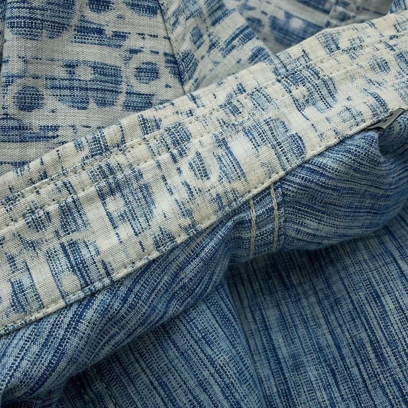 クリスチャン・ディオール 長袖シャツ オブリーク カスリ オーバーシャツ コットン メンズサイズ38 Christian Dior トップス