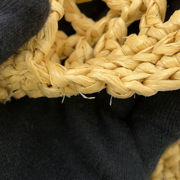 プラダ トートバッグ ロゴ クロシェ ラフィア 2VG105 PRADA