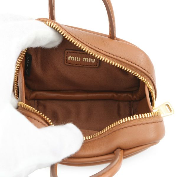 ミュウミュウ バッグチャーム マイクロ バッグ レザー 5NR036 MIUMIU チャーム