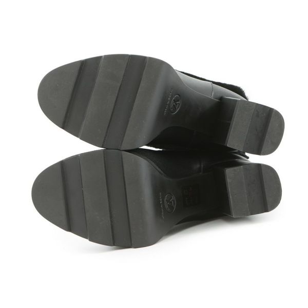 ルイヴィトン ブーツ シアリング レザー LV ボブール・ライン アンクルブーツ レディースサイズ38 LOUIS VUITTON 黒 ブラック