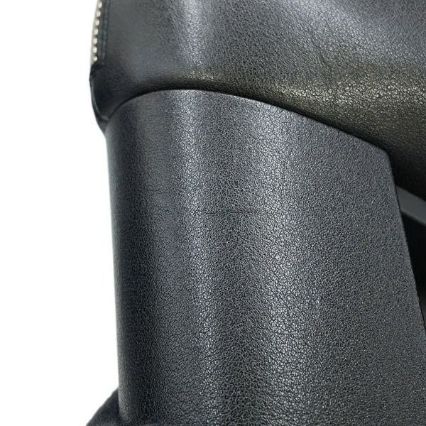 ルイヴィトン ブーツ シアリング レザー LV ボブール・ライン アンクルブーツ レディースサイズ38 LOUIS VUITTON 黒 ブラック