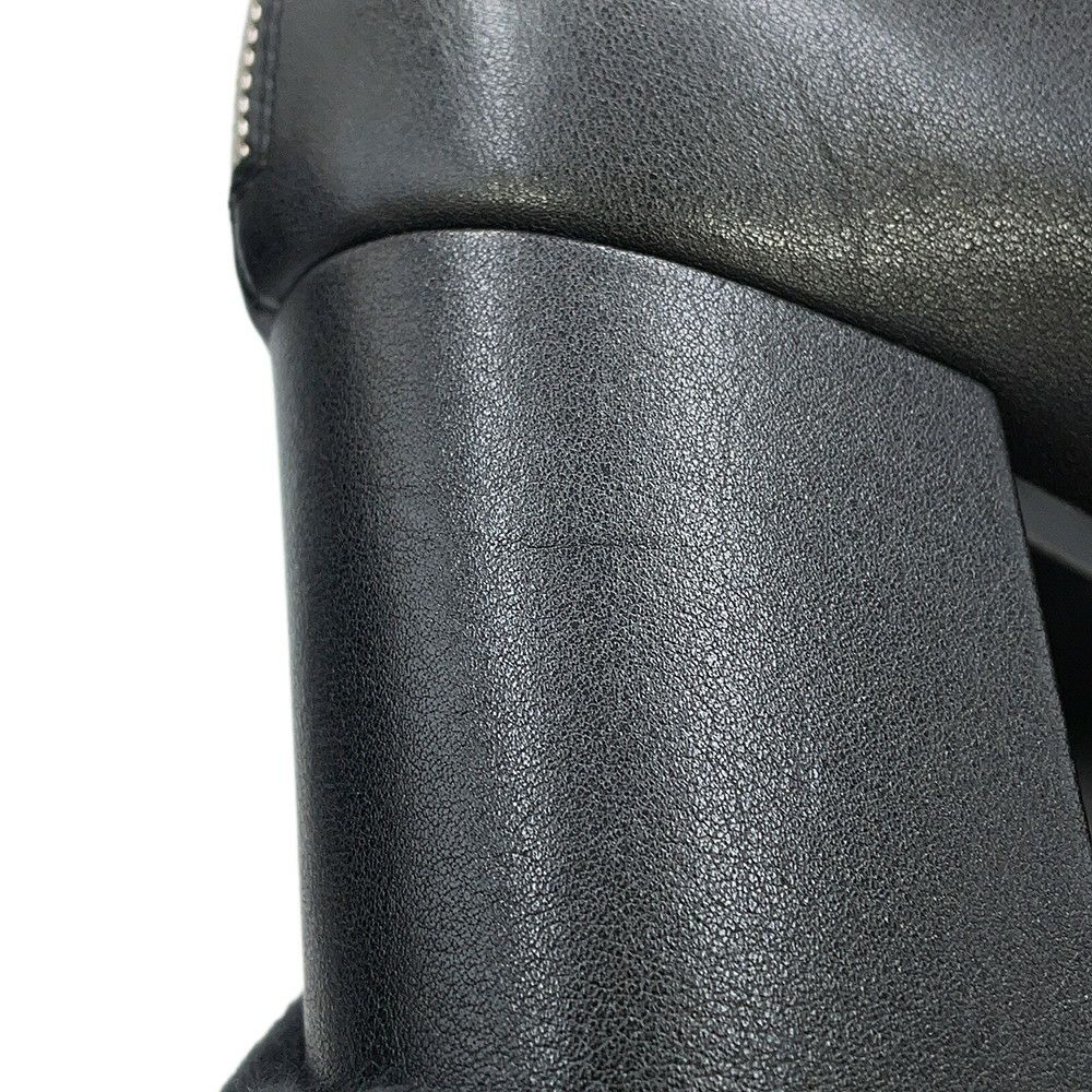 ルイヴィトン ブーツ シアリング レザー LV ボブール・ライン アンクルブーツ レディースサイズ38 LOUIS VUITTON 黒 ブラック