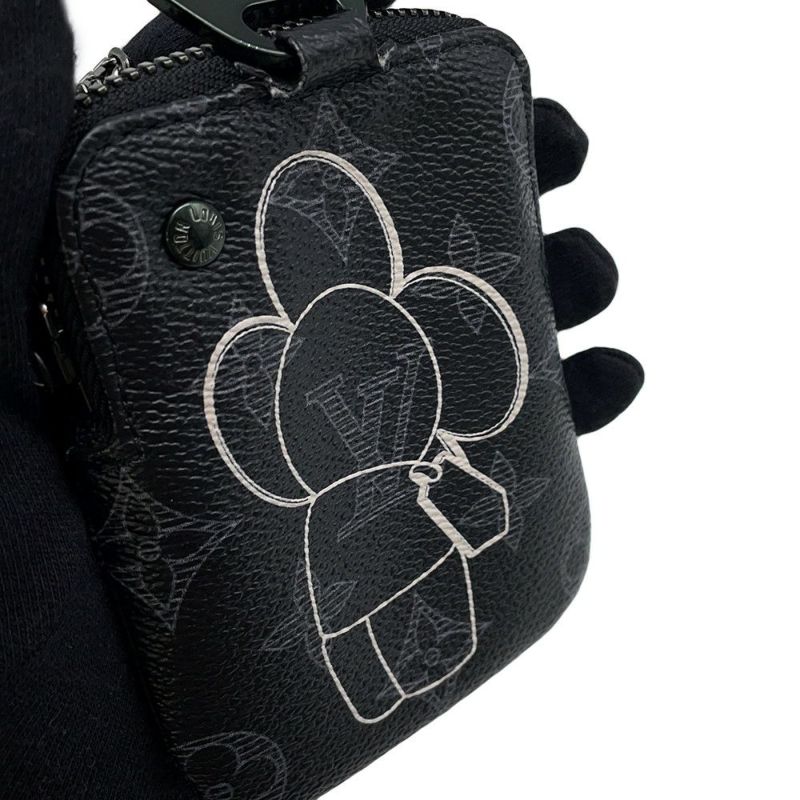 ルイヴィトン ポーチ モノグラム・エクリプス ヴィヴィエンヌ ジップ・キーリング M62895 キーホルダー メンズ ポップアップストア限定 黒