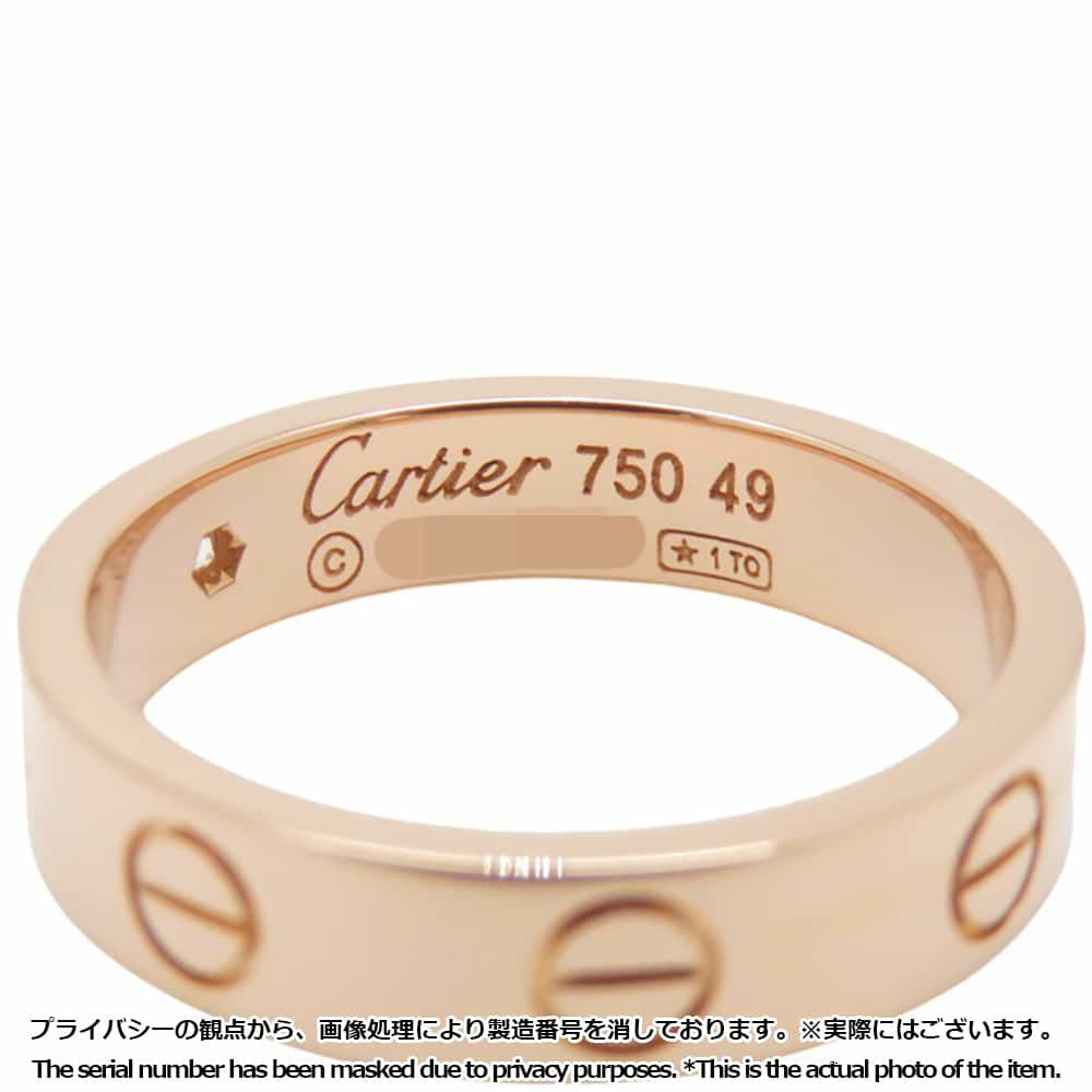 カルティエ リング LOVE リング ダイヤモンド 1P 0.02ct K18PG サイズ49 B4050700 ウェディングリング ジュエリー 指輪