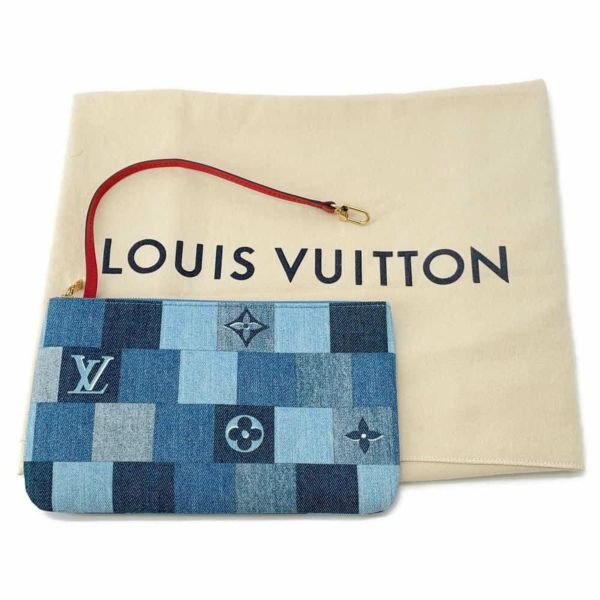 ルイヴィトン トートバッグ モノグラム・デニム スクエア パッチワーク ネヴァーフルMM M44981 LOUIS VUITTON